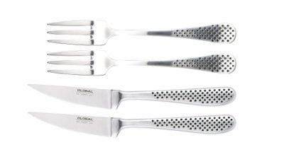 GLOBAL Set med stekknivar och gafflar i gruppen HEM, HUSHÅLL & TRÄDGÅRD / Köksredskap / Köksknivar & Knivslipar hos TP E-commerce Nordic AB (D28905)