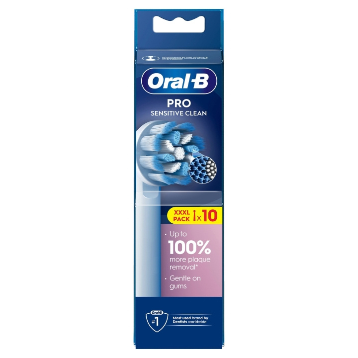 Oral B Pro Sensitive Clean tandborsthuvuden - vita - 10 st i gruppen SKÖNHET & HÄLSA / Munvård / Borsthuvuden & Tillbehör hos TP E-commerce Nordic AB (D28911)