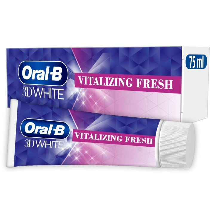 Oral B 3D White Vitaliserande fräsch tandkräm - 75 ml i gruppen SKÖNHET & HÄLSA / Munvård / Whiteningprodukter hos TP E-commerce Nordic AB (D28917)