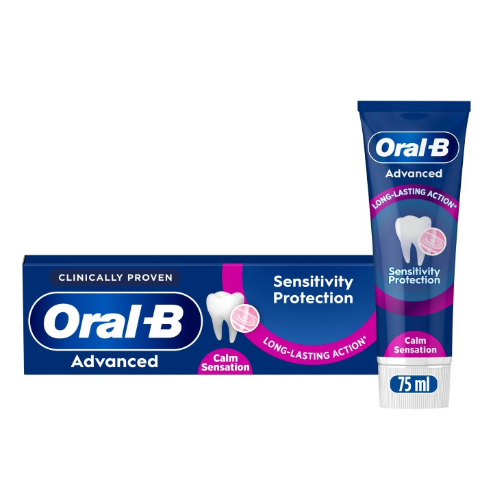 Oral B Advanced Sensitivity Protection Calm Sensation Tandkräm - 75 ml i gruppen SKÖNHET & HÄLSA / Munvård / Whiteningprodukter hos TP E-commerce Nordic AB (D28920)