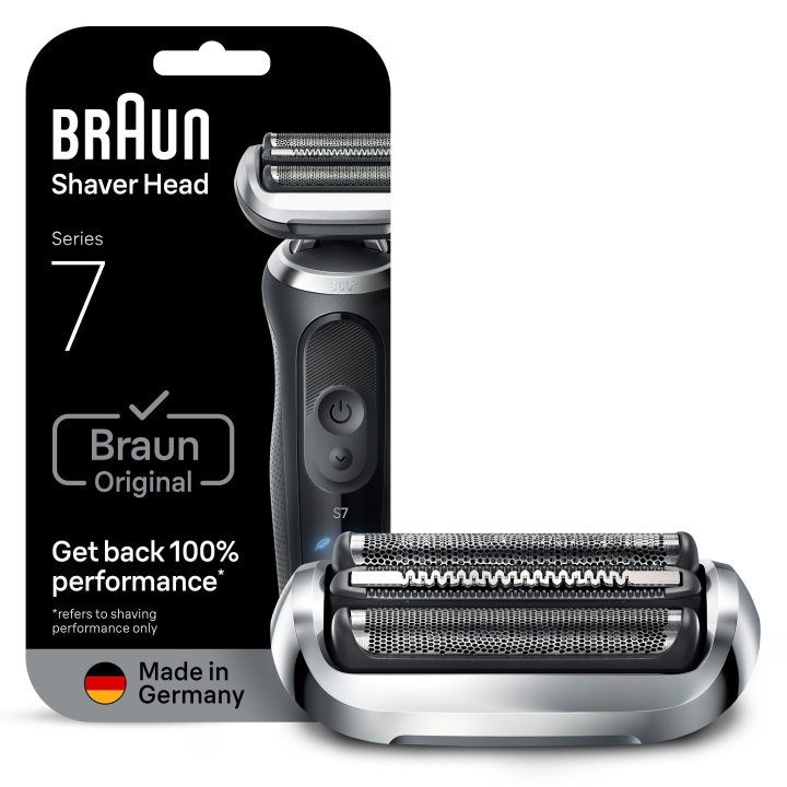 Braun Series 7 Elektrisk rakapparat - ORIGINAL ersättningshuvud, 74S - Silver i gruppen SKÖNHET & HÄLSA / Hår & Styling / Rakning & Trimning / Rakapparater hos TP E-commerce Nordic AB (D28924)