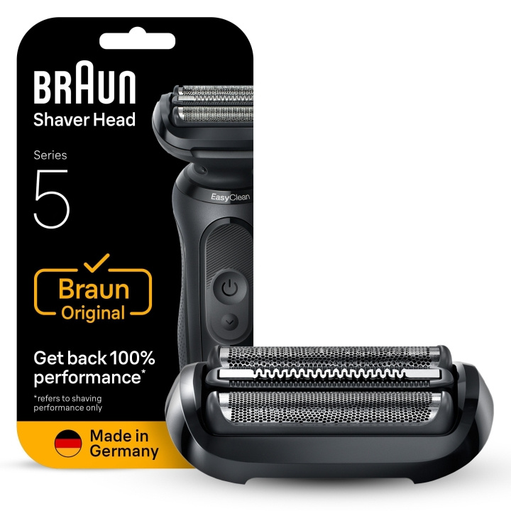 Braun Series 5 elektrisk rakapparat ORIGINAL ersättningshuvud, 54B - Svart i gruppen SKÖNHET & HÄLSA / Hår & Styling / Rakning & Trimning / Rakapparater hos TP E-commerce Nordic AB (D28925)