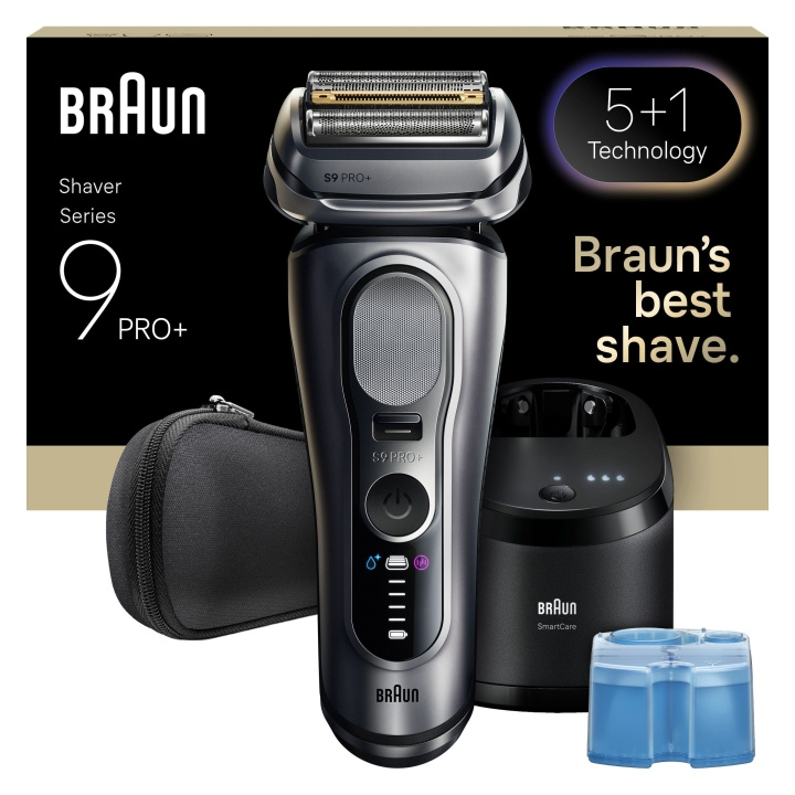 Braun Series 9 PRO+ elektrisk rakapparat - Silver i gruppen SKÖNHET & HÄLSA / Hår & Styling / Rakning & Trimning / Rakapparater hos TP E-commerce Nordic AB (D28934)