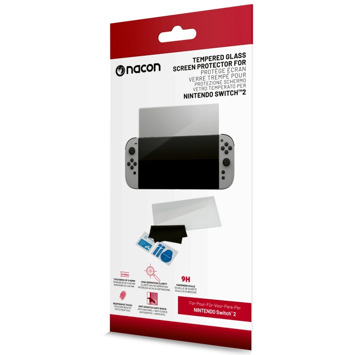 NACON Skärmskydd i härdat glas för Nintendo Switch II i gruppen HEMELEKTRONIK / Spelkonsoler & Tillbehör / Nintendo Switch 2 hos TP E-commerce Nordic AB (D28954)