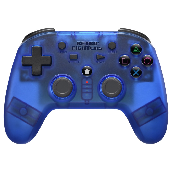 Retro-Fighters PS Defender 2.4G handkontroll - blå i gruppen HEMELEKTRONIK / Spelkonsoler & Tillbehör / Nintendo Switch 2 hos TP E-commerce Nordic AB (D28966)