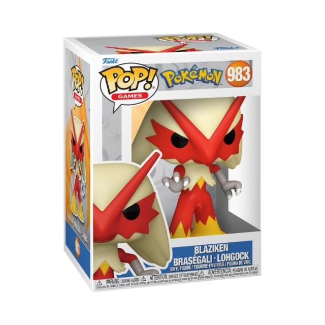 Funko Pop! Pokémon Blaziken (75189) i gruppen SPORT, FRITID & HOBBY / Roliga prylar / Samlarobjekt hos TP E-commerce Nordic AB (D28975)