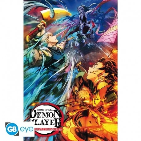 Abysse DEMON SLAYER - Poster Maxi 91.5x61 - Key art 2 i gruppen SPORT, FRITID & HOBBY / Roliga prylar / Samlarobjekt hos TP E-commerce Nordic AB (D28999)