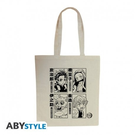 Abysse DEMON SLAYER - Tote Bag - Tanjiro, Nezuko, Zenitsu & Inosuke S2 i gruppen SPORT, FRITID & HOBBY / Roliga prylar / Samlarobjekt hos TP E-commerce Nordic AB (D29001)