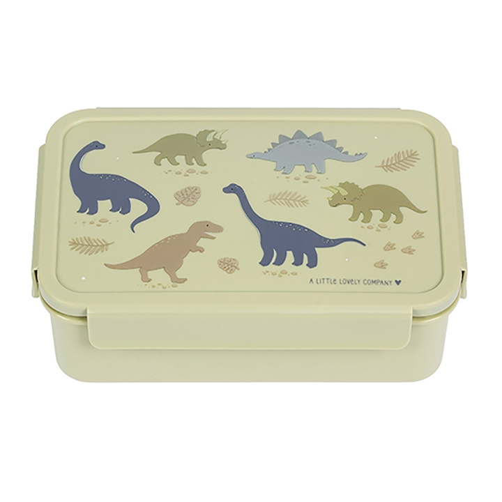 A little lovely company Bento matlåda - Dinosaurier - 22 x 7,5 x 14,5 cm i gruppen LEKSAKER, BARN- & BABYPRODUKTER / Äta & Dricka / Barnserviser hos TP E-commerce Nordic AB (D29011)
