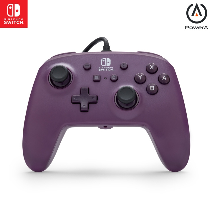 PowerA Förbättrad trådbunden handkontroll för Nintendo Switch - Galaxy Purple i gruppen HEMELEKTRONIK / Spelkonsoler & Tillbehör / Nintendo Switch hos TP E-commerce Nordic AB (D29012)
