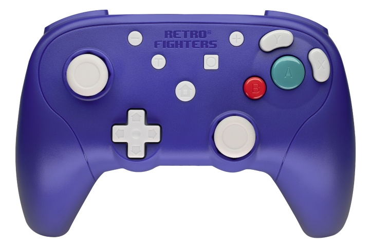 Retro-Fighters BattlerGC 2.4G-handkontroll - Lila i gruppen HEMELEKTRONIK / Spelkonsoler & Tillbehör / Nintendo Wii hos TP E-commerce Nordic AB (D29019)