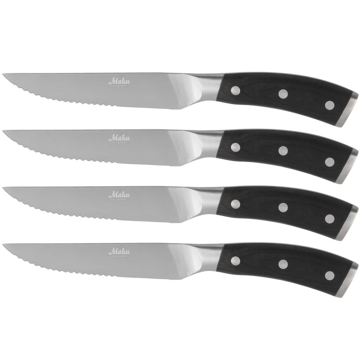 Maku Pakka wood kött-/pizzaknivar 4 st i gruppen HEM, HUSHÅLL & TRÄDGÅRD / Köksredskap / Köksknivar & Knivslipar hos TP E-commerce Nordic AB (D29066)