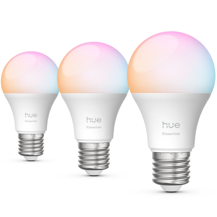 Philips Hue Essential White and color ambiance E27 60W 806lm 3-pack i gruppen HEM, HUSHÅLL & TRÄDGÅRD / Smarta hem / Smart belysning hos TP E-commerce Nordic AB (D29118)