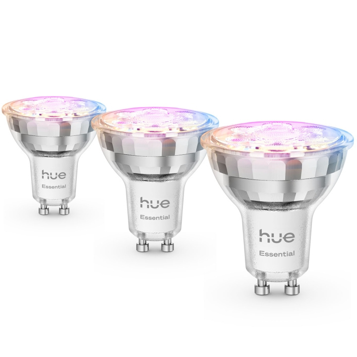 Philips Hue Essential White and color ambiance GU10 50W 345lm 3-pack i gruppen HEM, HUSHÅLL & TRÄDGÅRD / Smarta hem / Smart belysning hos TP E-commerce Nordic AB (D29120)