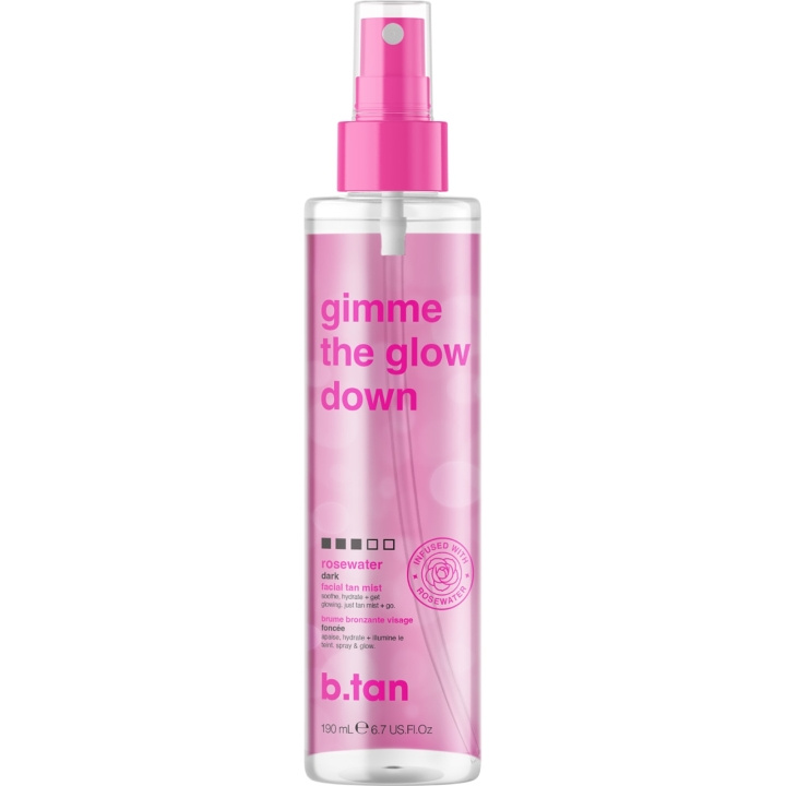 b.tan Gimme The Glow Down Facial Tan Mist 190ml i gruppen SKÖNHET & HÄLSA / Hudvård / Kroppsvård / Bodymist hos TP E-commerce Nordic AB (D29137)