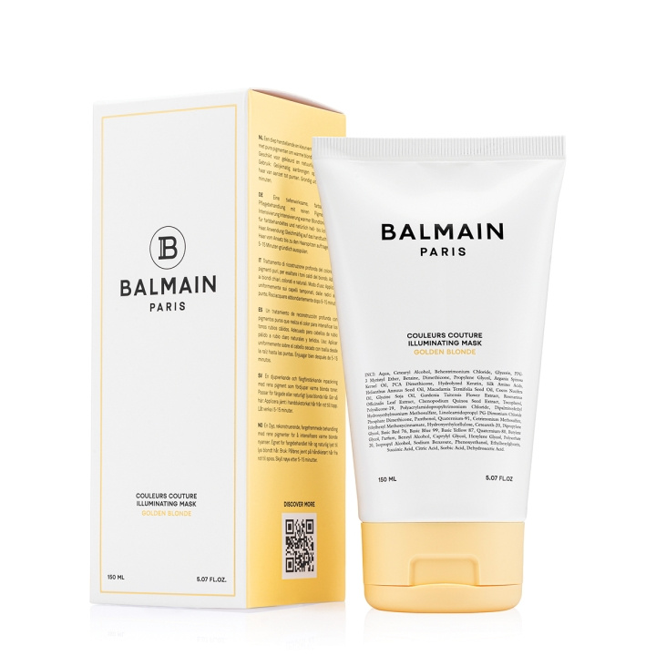 Balmain Hair Couleurs Couture Illuminating Mask - Guldblond - 150 ml i gruppen SKÖNHET & HÄLSA / Hår & Styling / Hårvårdsprodukter / Hårinpackning hos TP E-commerce Nordic AB (D29148)