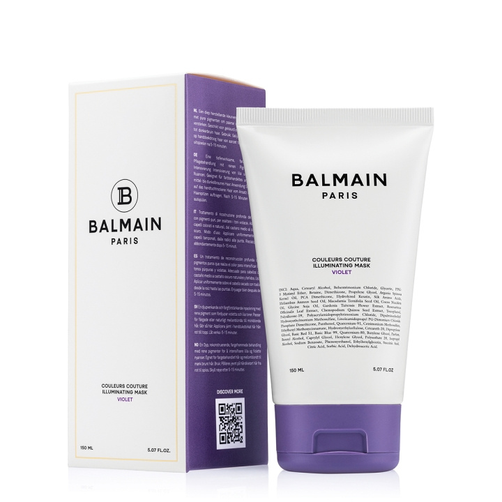 Balmain Hair Couleurs Couture Illuminating Violet Mask - Violett - 150ml i gruppen SKÖNHET & HÄLSA / Hår & Styling / Hårvårdsprodukter / Hårinpackning hos TP E-commerce Nordic AB (D29153)