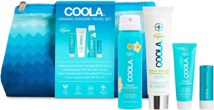 Coola Signature 4 Piece Travel Kit - Travel-sized i gruppen SKÖNHET & HÄLSA / Hudvård / Solskydd & Tanning / Solskydd hos TP E-commerce Nordic AB (D29211)