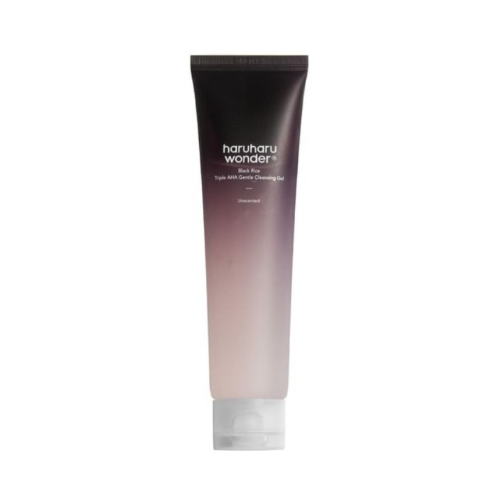 Haruharu Wonder Black Rice Triple AHA Gentle Cleansing Gel - Svart - 100 ml i gruppen SKÖNHET & HÄLSA / Hudvård / Ansiktsvård / Rengöring hos TP E-commerce Nordic AB (D29257)
