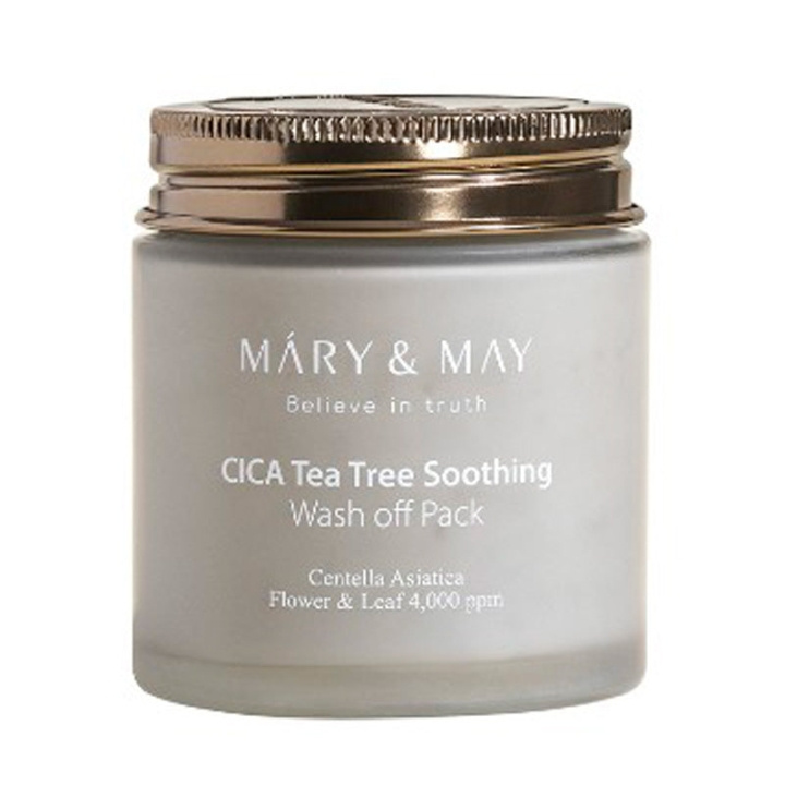 Mary&May Cica Tea Tree Soothing Wash Off Pack - 125 g i gruppen SKÖNHET & HÄLSA / Hudvård / Ansiktsvård / Masker hos TP E-commerce Nordic AB (D29265)