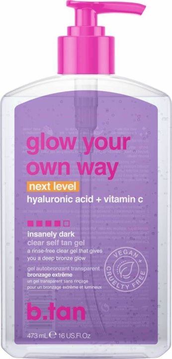 b.tan Glow Your Own Way NEXT LEVEL Tan Gel 473 ml i gruppen SKÖNHET & HÄLSA / Hudvård / Solskydd & Tanning / Brun utan sol hos TP E-commerce Nordic AB (D29386)