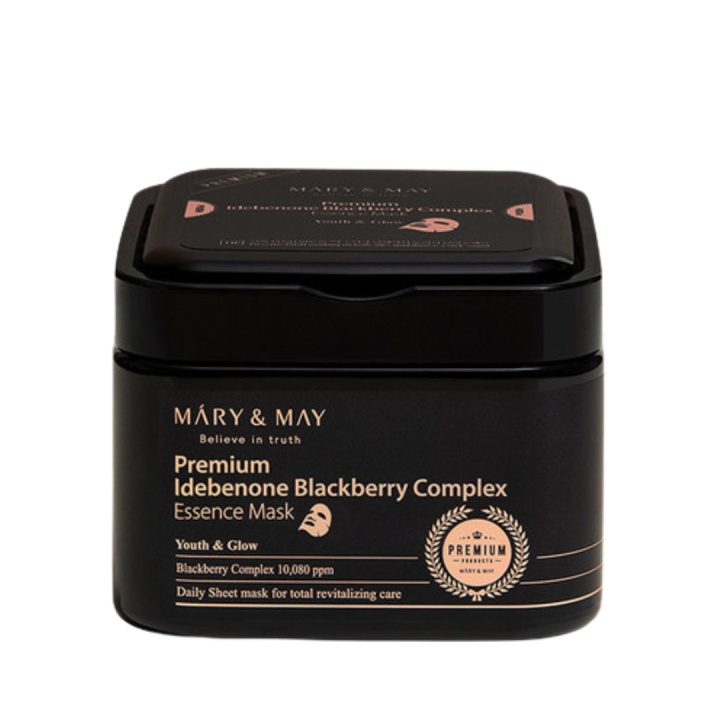Mary&May Idebenone Blackberry Complex Essence Mask i gruppen SKÖNHET & HÄLSA / Hudvård / Ansiktsvård / Masker hos TP E-commerce Nordic AB (D29417)