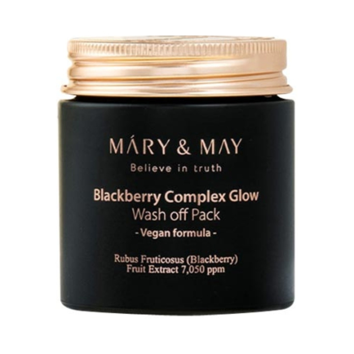 Mary&May Blackberry Complex Glow Wash Off Pack - 125 g i gruppen SKÖNHET & HÄLSA / Hudvård / Ansiktsvård / Masker hos TP E-commerce Nordic AB (D29418)