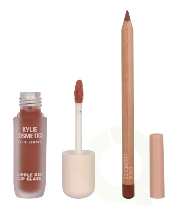 Kylie Jenner Kylie Cosmetics Supple Kiss & Precision Pout Lip Duo 4.14 ml Supple Kiss Lip Glaze 3ml/Lip Pencil 1,14g i gruppen SKÖNHET & HÄLSA / Makeup / Läppar / Läppglans & Plumper hos TP E-commerce Nordic AB (D29638)