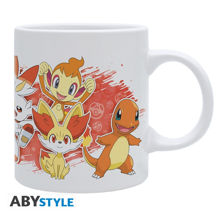 POKEMON Mugg Fire Starters - Vit - 320 ml i gruppen SPORT, FRITID & HOBBY / Roliga prylar / Muggar hos TP E-commerce Nordic AB (D29684)
