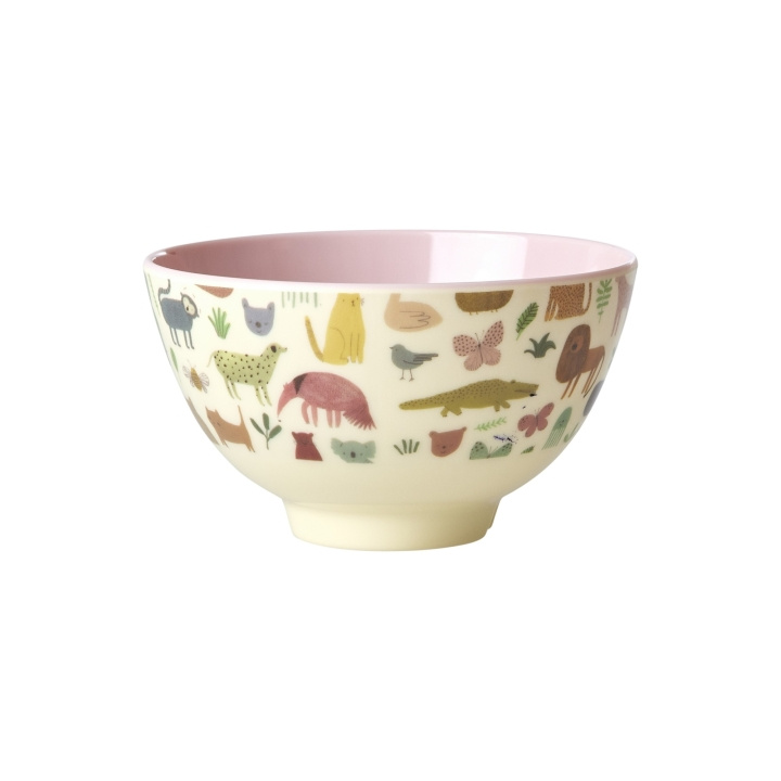 RICE Melaminskål Liten 300 ml Pink Sweet Jungle Print i gruppen LEKSAKER, BARN- & BABYPRODUKTER / Äta & Dricka / Barnserviser hos TP E-commerce Nordic AB (D29687)