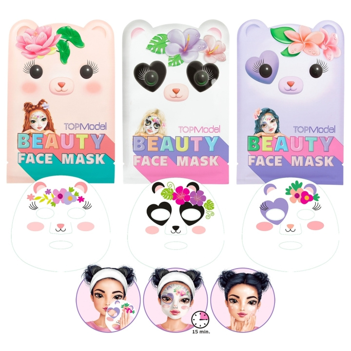 TOPModel (Paket) TOPModel - Ansiktsmask Djur BEAUTY and ME ( 0412824 ) i gruppen LEKSAKER, BARN- & BABYPRODUKTER / Leksaker / Pyssel hos TP E-commerce Nordic AB (D29718)