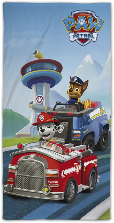 Paw Patrol handduk 70x140 cm i gruppen HEM, HUSHÅLL & TRÄDGÅRD / Inredning / Handdukar hos TP E-commerce Nordic AB (D29730)