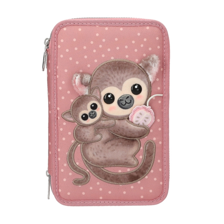 TOPModel Tredubbelt pennfodral JUICY - Dusky Pink med orange prickar (413323) i gruppen LEKSAKER, BARN- & BABYPRODUKTER / Leksaker / Pennfodral hos TP E-commerce Nordic AB (D29733)