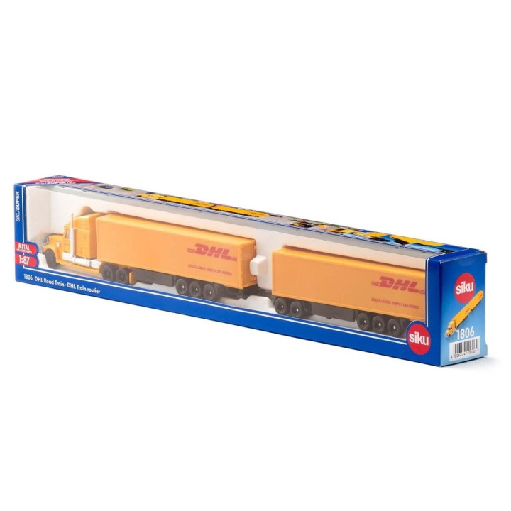 SIKU 1:87 Dhl Road Train - (313-1806) i gruppen LEKSAKER, BARN- & BABYPRODUKTER / Leksaker / Leksaksbilar & andra fordon hos TP E-commerce Nordic AB (D29766)