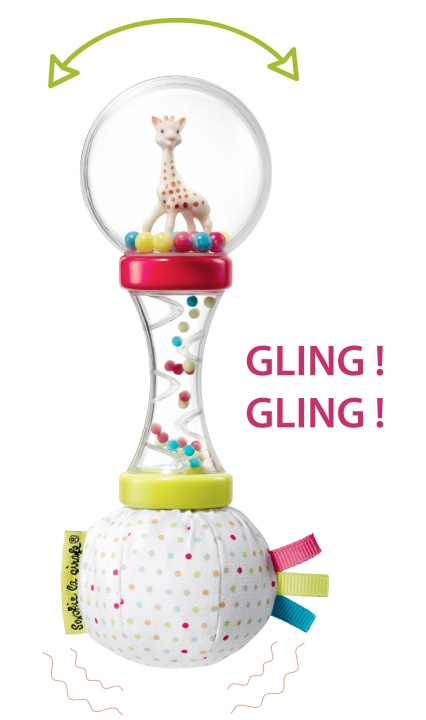 Sophie la Girafe Mjuk maracas-skallra (010168) i gruppen LEKSAKER, BARN- & BABYPRODUKTER / Babyleksaker / Aktivitetsleksaker hos TP E-commerce Nordic AB (D29795)
