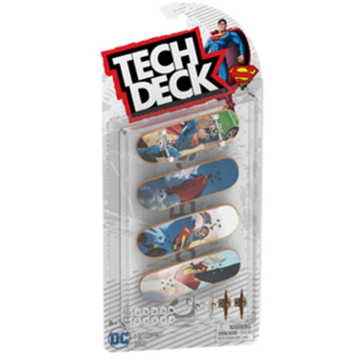 Tech Deck Skate 4 Pack Multipack - Superman (6073926) i gruppen LEKSAKER, BARN- & BABYPRODUKTER / Leksaker / Övriga leksaker hos TP E-commerce Nordic AB (D29831)
