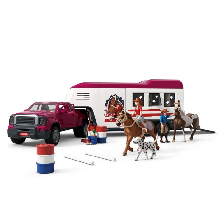 Schleich Lakeside lastbil och släpvagn (42705) i gruppen LEKSAKER, BARN- & BABYPRODUKTER / Leksaker / Lekset hos TP E-commerce Nordic AB (D29856)
