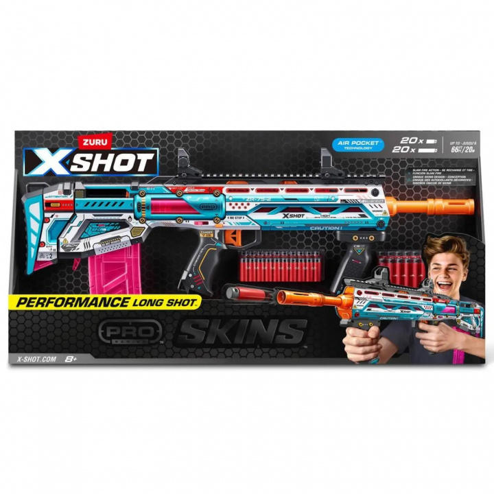 X-Shot Skins Pro Series - Longshot Blaster (40 dartpilar) (36600) i gruppen LEKSAKER, BARN- & BABYPRODUKTER / Leksaker / Actionlek hos TP E-commerce Nordic AB (D29862)