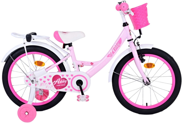 Volare Barncykel 18 - Ashley Pink (51800) i gruppen LEKSAKER, BARN- & BABYPRODUKTER / Uteleksaker / Cyklar & Sparkcyklar hos TP E-commerce Nordic AB (D29887)
