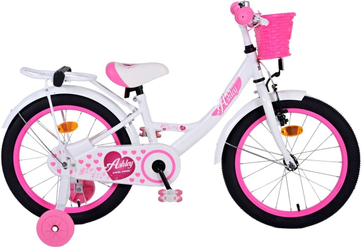 Volare Barnens cykel 18 - Ashley White (51801) i gruppen LEKSAKER, BARN- & BABYPRODUKTER / Uteleksaker / Cyklar & Sparkcyklar hos TP E-commerce Nordic AB (D29890)