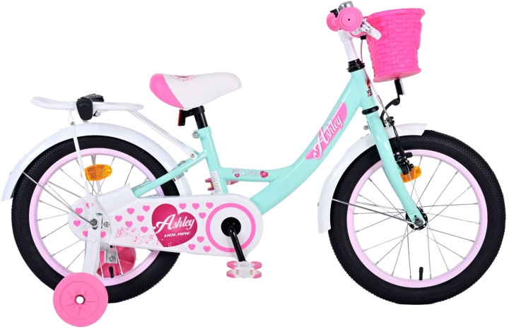 Volare Barncykel 16 - Ashley Green (51643) i gruppen LEKSAKER, BARN- & BABYPRODUKTER / Uteleksaker / Cyklar & Sparkcyklar hos TP E-commerce Nordic AB (D29892)