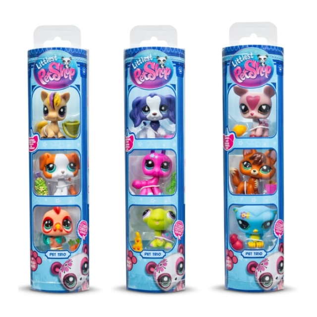 Littlest Pet Shop Pet Trio in Tube S3 (646) i gruppen LEKSAKER, BARN- & BABYPRODUKTER / Leksaker / Figurer, Miniatyrer & tillbehör hos TP E-commerce Nordic AB (D29914)
