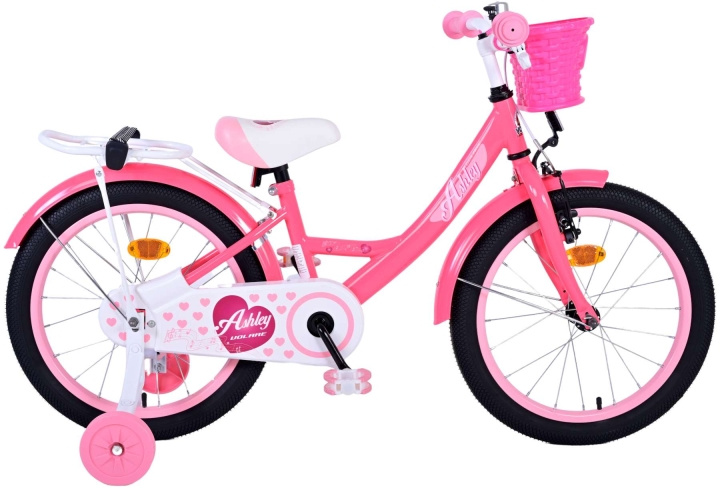 Volare Barncykel 18 - Ashley Mörkrosa (51802) i gruppen LEKSAKER, BARN- & BABYPRODUKTER / Uteleksaker / Cyklar & Sparkcyklar hos TP E-commerce Nordic AB (D29958)