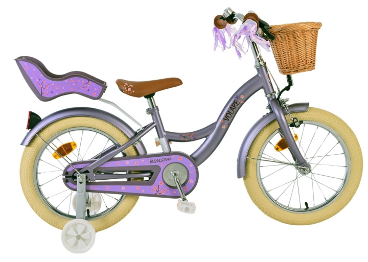 Volare Barncykel 16 - Blossom Lila (51652) i gruppen LEKSAKER, BARN- & BABYPRODUKTER / Uteleksaker / Cyklar & Sparkcyklar hos TP E-commerce Nordic AB (D29965)