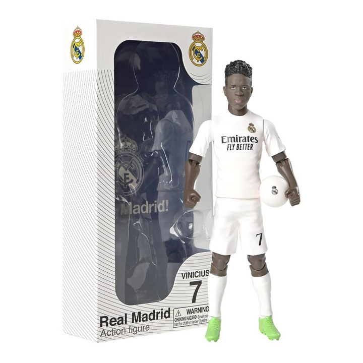Socker Real Madrid Vinicius Junior 20cm (83606) i gruppen LEKSAKER, BARN- & BABYPRODUKTER / Leksaker / Figurer, Miniatyrer & tillbehör hos TP E-commerce Nordic AB (D29970)