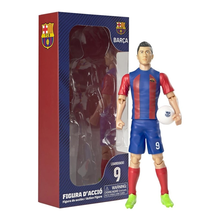 Socker FC Barcelona Robert Lewandowski 20cm (83569) i gruppen LEKSAKER, BARN- & BABYPRODUKTER / Leksaker / Figurer, Miniatyrer & tillbehör hos TP E-commerce Nordic AB (D29971)