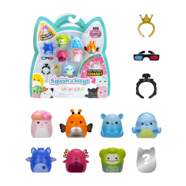 Squishalongs 2.5 cm 8-pack S2 - Stil 2 i gruppen LEKSAKER, BARN- & BABYPRODUKTER / Leksaker / Figurer, Miniatyrer & tillbehör hos TP E-commerce Nordic AB (D29989)