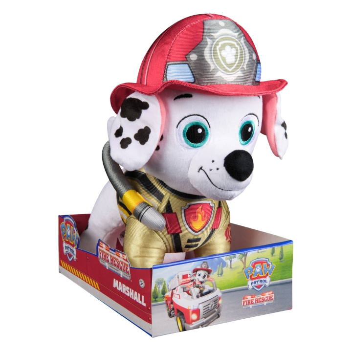 Paw Patrol Fire Rescue Deluxe Plush 30 cm - Marshall (6073667) i gruppen LEKSAKER, BARN- & BABYPRODUKTER / Babyleksaker / Gosedjur hos TP E-commerce Nordic AB (D29990)