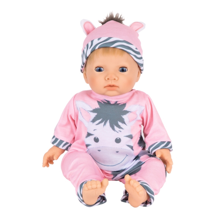 Tiny Treasure Blondhårig docka Zebra outfit (30267) i gruppen LEKSAKER, BARN- & BABYPRODUKTER / Leksaker / Dockor & Tillbehör hos TP E-commerce Nordic AB (D30037)