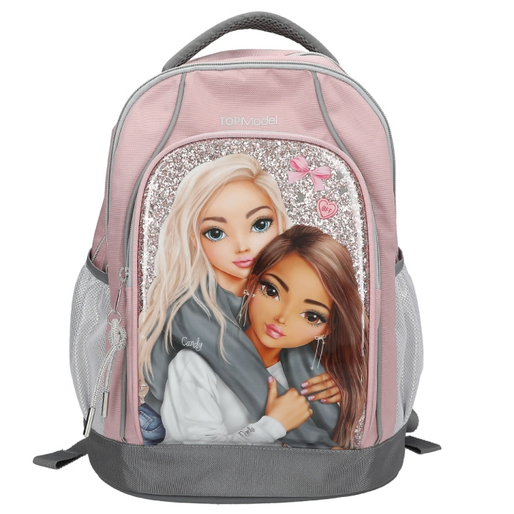 TOPModel Skolryggsäck MY BFF - Rosa och grå - 40 x 30 x 19 cm (413316) i gruppen LEKSAKER, BARN- & BABYPRODUKTER / Resa / Barnväskor / Ryggsäckar hos TP E-commerce Nordic AB (D30071)